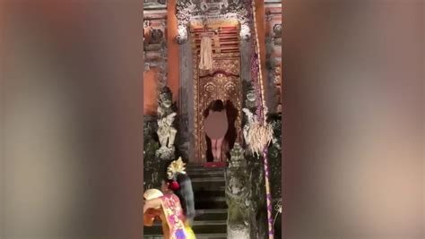 german women naked in bali|German tourist strips naked at Bali temple performance